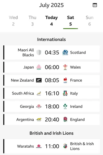 UK kickoff times for Saturday matches