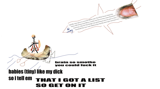 a nondescript man on a boat composed entirely of the cropped hairdoos of pedophiles and austeriy politicians weilding a limp sword at an epstein powed tomahawk missle.