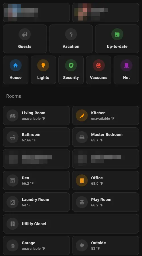 Correctly displayed layout after clicking away and returning